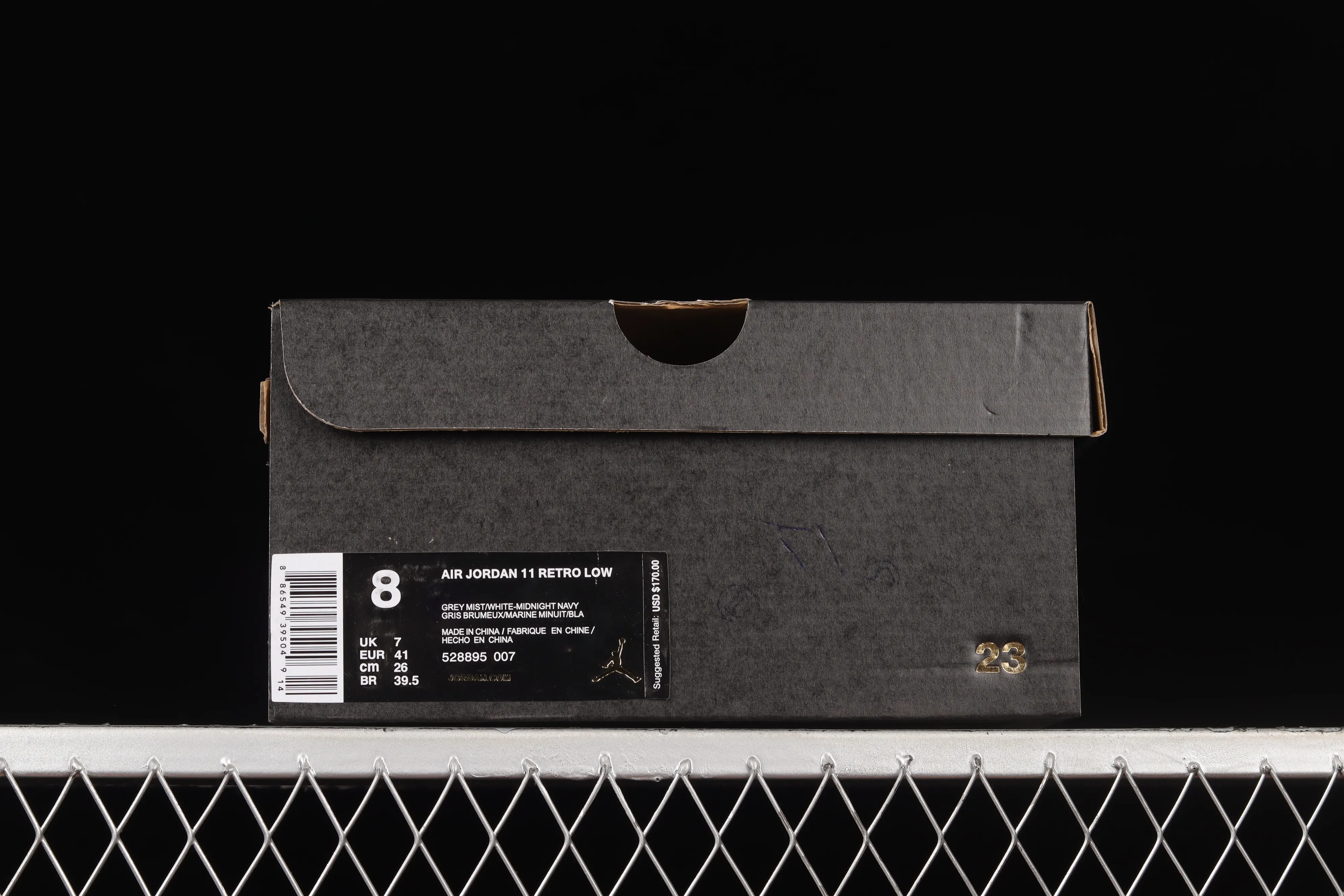 All categories Air Jordan Jordan series basketball shoes Air Jordan 11 F version Air Jordan 11 Retro Low AJ11 navy low top layer genuine standard genuine carbon sports culture basketball shoes 528895-007
